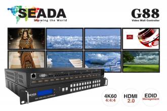 Компания Seada выпустила новое устройство G88, которое совмещает в себе функционал контроллера видеостен, матричного коммутатора и системы презентаций.