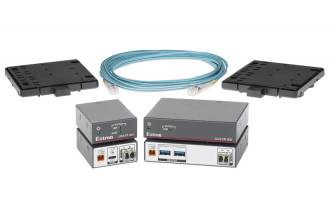 Extron представляет новую серию волоконно-оптических удлинителей UCS 900  SuperSpeed USB, которые передают сигналы данных USB от периферийных устройств на главный компьютер по оптоволоконному кабелю.