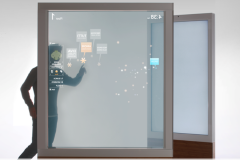 Системы Digital Signage с прозрачными экранами обычно используются в публичных местах и позволяют пользователям помимо рекламного или информационного контента на экране видеть предметы за плоскостью экрана.
