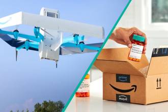 Amazon.com Inc. запустила свою первую службу доставки дронами для клиентов Amazon Pharmacy в штате Техас, чтобы лекарства доставлялись до двери покупателей в течение 60 минут.