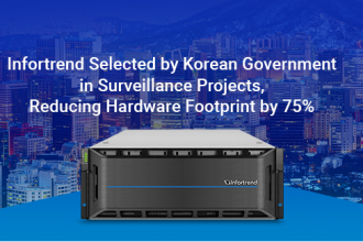 Компания Infortrend, выбранная корейским правительством для систем видеонаблюдения, сокращает аппаратное пространство на 75%