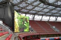 В июне 2017 года наша компания поставили и установила 4 светодиодных экрана для стадиона футбольного клуба Локомотив расположенного в городе Москве.