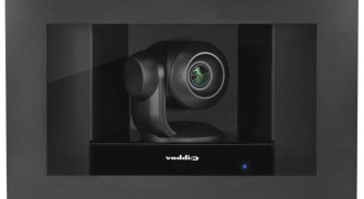 Камеры Vaddio RoboSHOT IW HDBT в корпусе, встраиваемом в стену, идеально подходит для высококачественной видеозаписи мероприятий или видеоконференций.