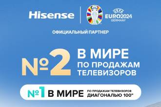 Телевизоры компании Hisense – № 2, а 100-дюймовые модели – № 1 по продажам в мире