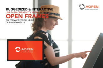Open Frames AOPEN имеют класс пыле- и водонепроницаемости IP65, что позволяет выдерживать суровые условия при сохранении оптимального качества отображения.