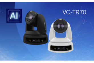 Трехлинзовая PTZ-камера VC-TR70 помимо основной камеры UltraHD включает две дополнительные HD-камеры с автотрекингом на основе искусственного интеллекта.