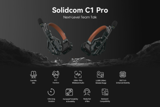 Компания Hollyland, лидер в мире беспроводных решений, объявила о выпуске Solidcom C1 Pro – первой в своем роде полнодуплексной беспроводной гарнитуре с двумя микрофонами и технологией шумоподавления звуков окружающей среды (ENC).