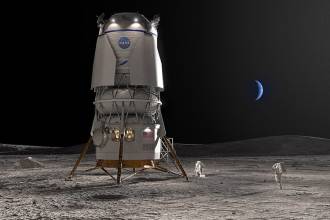 Космическое агентство НАСА заключило контракт на следующий шаг в освоении Луны с Blue Origin - компанией основателя Amazon Джеффа Безоса, занимающейся суборбитальными космическими полетами.