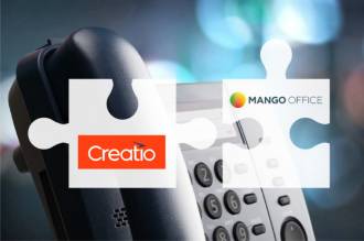 Расширенный инструментарий облачной АТС MANGO OFFICE стал доступен для подключения к CRM-системе Creatio в качестве готовой интеграции.
