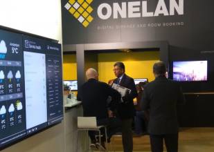 На стенде компании ONELAN были представлены значительные обновления системы визуальных коммуникаций ONELAN CMS.