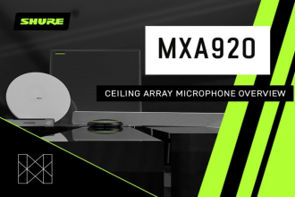 MXA920 – это новый флагманский микрофонный массив с технологией Automatic Coverage™, продолжающий развитие линейки Microflex Advanced. Новая архитектура массива повышает качество звука и улучшает разборчивость речи.