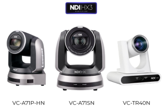3 камеры Lumens могут быть обновлены до NDI HX3 для интеграции с презентационным оборудованием NDI и установки в одногигабитные сети.