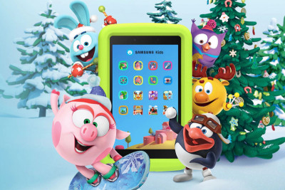Samsung Electronics представляет планшет Galaxy Tab A 8.0” Kids Edition, созданный специально для детей. Устройство развлечет юных пользователей, предоставит образовательный контент и научит взаимодействию с электронными девайсами. Планшет получил адаптированный детский интерфейс с предустановленными развивающими сервисами, надежный аккумулятор, стереодинамики, яркий экран и большой объем памяти. В комплект также входит чехол-подставка зеленого цвета и полезные подарки от партнеров, в том числе эксклюзивный контент от группы компаний «Рики».