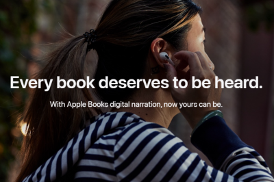 Компания Apple Inc. сделала доступными в Apple Books аудиокниги, которые озвучены с помощью алгоритма искусственного интеллекта, преобразующего текст в речь диктора.