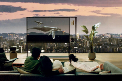 LG Electronics (LG) готовится представить 77-дюймовый LG SIGNATURE OLED T, прозрачный беспроводной 4K телевизор LG OLED.