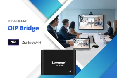 IP-мост OIP-N60D-ND с выходами USB-С и HDMI оптимален для BYOD-пространств и масштабируемых рабочих процессов AVoIP.