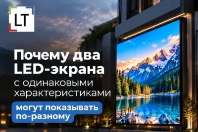В спецификации два светодиодных экрана могут выглядеть почти одинаково: тот же шаг пикселя, сопоставимая яркость, одинаковое разрешение. Но после монтажа изображение на них нередко отличается по цвету, равномерности и общему восприятию.