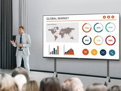 Компания LG Electronics представляет на российском рынке 130-дюймовый дисплей LG LAA015F, который идеально подходит для большинства переговорных комнат и конференц-залов.