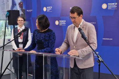 В рамках Петербургского международного экономического форума 2023 руководитель проектов «Лиги Героев» Ксения Шойгу и управляющий партнер группы компаний F+ tech Алексей Мельников подписали соглашение о сотрудничестве в сфере массового спорта.