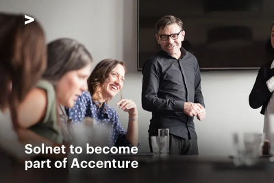 Компания Accenture завершила приобретение компании Solnet - поставщика ИТ-услуг с большим опытом консультирования по технологиям для правительственных и частных организаций в различных отраслях. Это приобретение расширяет возможности Accenture по проектированию локальных облачных систем и инфраструктуры, помогая клиентам воспользоваться преимуществами полного спектра технологических знаний для ускорения цифровой трансформации.