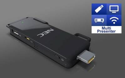 MultiPresenter Stick MP10RX дополняет проекторы возможностями беспроводной совместной работы в аудиториях и конференц-залах