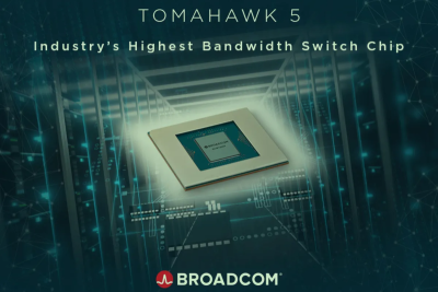 Производитель чипов Broadcom Inc представил новый процессорный чип StrataXGS Tomahawk 5, предназначенный для коммутаторов центров обработки данных.