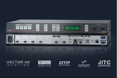 Эффективное скалирование и отображение до четырёх источников видео 4K/60 на одном дисплее благодаря новому процессору Extron MGP 641. Уже поставляется!