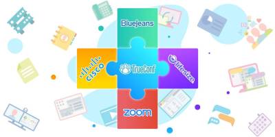 Компания TrueConf обеспечила совместимость отечественной ВКС-системы TrueConf Server с популярными облачными платформами веб-конференций — Zoom, Cisco Webex, BlueJeans Meetings и Lifesize Cloud. Интеграция позволит пользователям TrueConf подключаться к веб-конференциям на зарубежных сервисах в два клика прямо из клиентских приложений TrueConf.