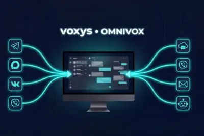 Компания VOXYS выпустила пакет обновлений для своей IT платформы OmniVox. Развитие продукта затронуло сразу несколько направлений: от HR-интеграций и повышения удобства операторской работы до усиления защиты, доработки отчетности и улучшения пользовательского опыта. OmniVox - модульная омниканальная чат-платформа, которая позволяет обрабатывать обращения из разных каналов связи (мобильные приложения, SMS, электронная почта, мессенджеры, социальные сети, сайты и маркетплейсы) в едином окне, обеспечивая бесшовный клиентский опыт.