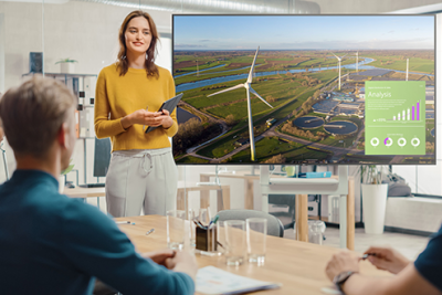 На предстоящей выставке ISE компания Sharp Nec Display Solutions представит модели дисплеев для конференц-залов и розничных цифровых вывесок с диагональю 75 и 86 дюймов.