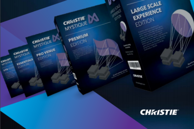 Компания Christie® объявила о выпуске версии 2.5 Christie Mystique™ – основанного на использовании камер программного решения для автоматической и упрощенной коррекции геометрии и блендинга изображений с нескольких проекторов в единое бесшовное полотно.