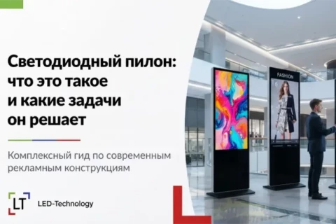 Светодиодный пилон: что это такое и какие задачи он решает