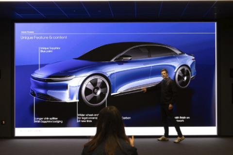 The Wall от Samsung совершенствует процесс работы над дизайном автомобилей в Lucid Motors
