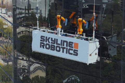 Skyline Robotics получила патент на роботизированную систему мытья окон