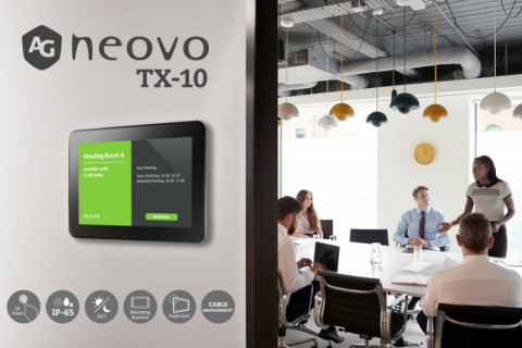 Уникальный дисплей TX-10 от AG Neovo: от систем бронирования помещений в офисе до промышленной сферы