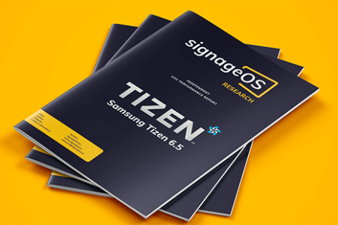 Умные дисплеи Samsung с Tizen 6.5 набрали 91 из 100 баллов в тестах signageOS