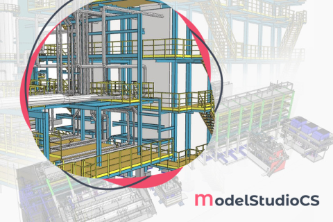 Использование BIM-технологий при проектировании металлоконструкций химической установки в среде Model Studio CS Строительные решения