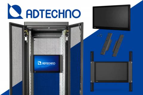 Новые дисплеи от Adtechno с поддержкой монтажа в стойку